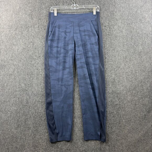 Athleta Pants - Athleta Brooklyn Camo Pants Women's 2 Petite Blue Navy Joggers Stretch